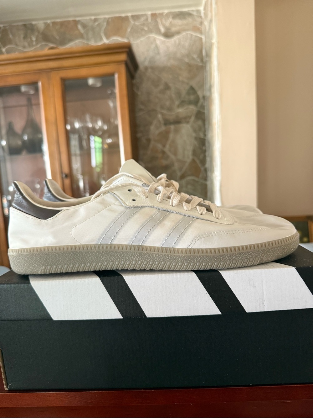 New Mens 10.5 Adidas Originals Samba Decon (Core White/Charcoal) Shoes JI3175